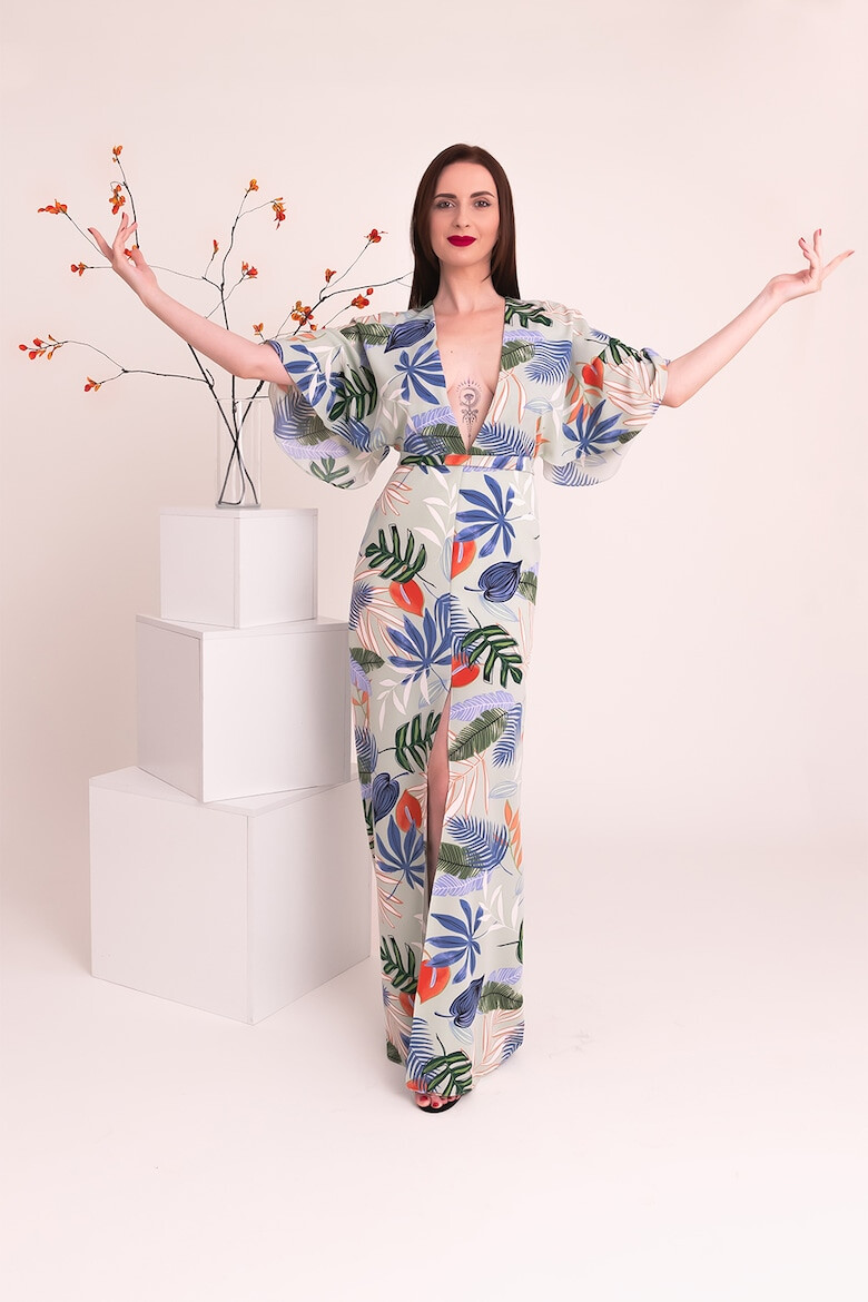 Ilona Andreoiu Rochie maxi cu model tropical - Pled.ro