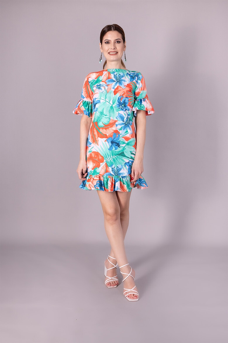 Ilona Andreoiu Rochie mini cu imprimeu tropical - Pled.ro