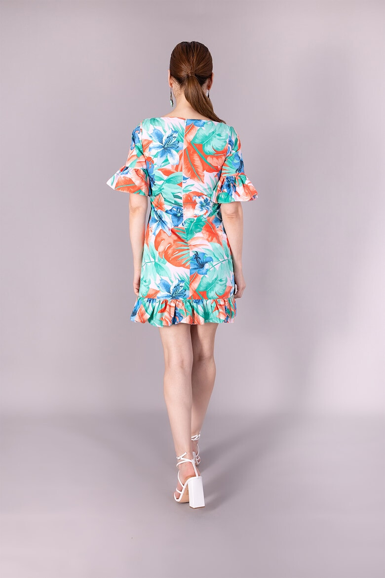 Ilona Andreoiu Rochie mini cu imprimeu tropical - Pled.ro