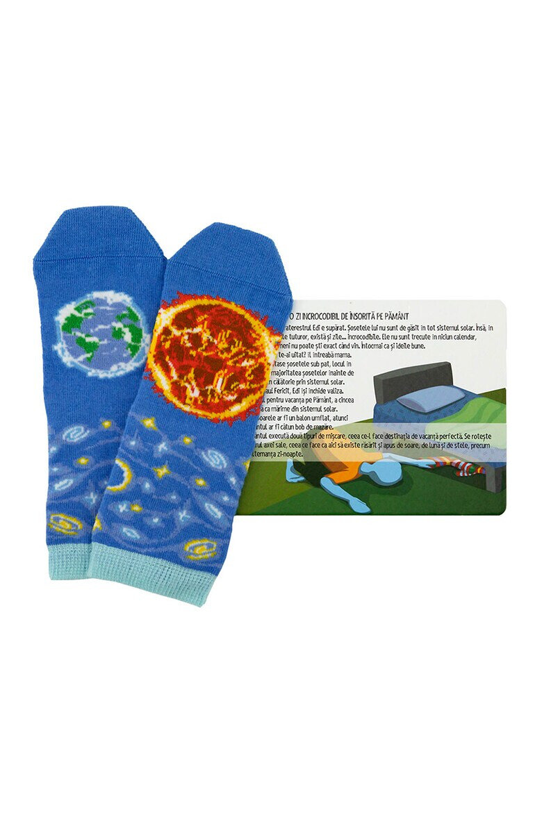 INCROCODIBLE Set 5 perechi de sosete unisex cu planete Multicolor - Pled.ro