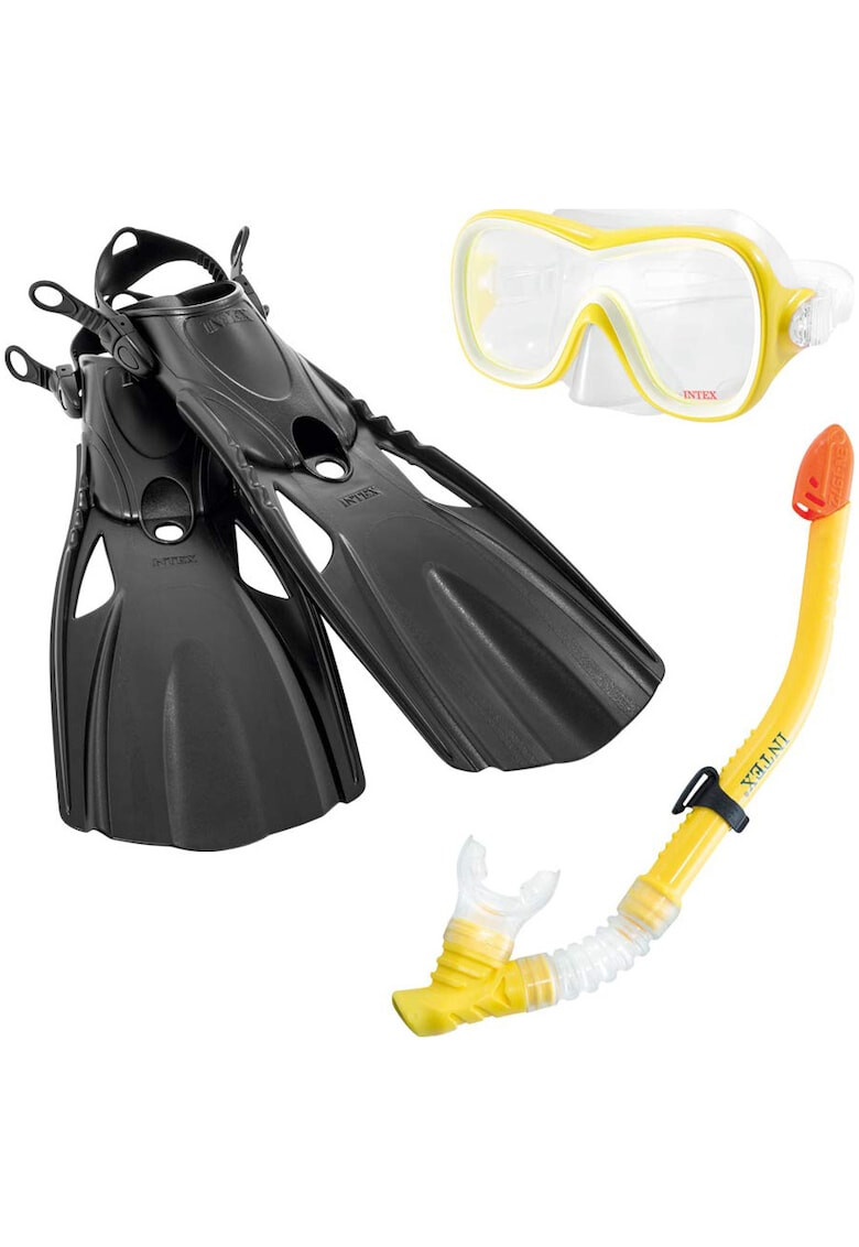 Intex Set snorkeling Clam Shell Pack varsta 8+ ani - Pled.ro