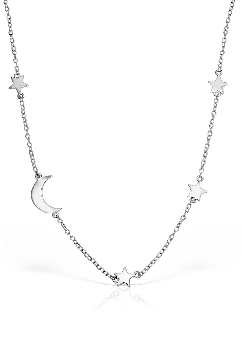 IOANA PREDA Colier-chocker din argint veritabil 925 cu pandantive in forma de stea si luna - Pled.ro