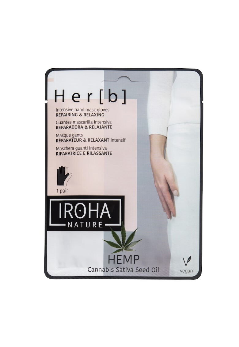 IROHA NATURE Masca pentru maini Iroha cu ulei de cannabis - Pled.ro