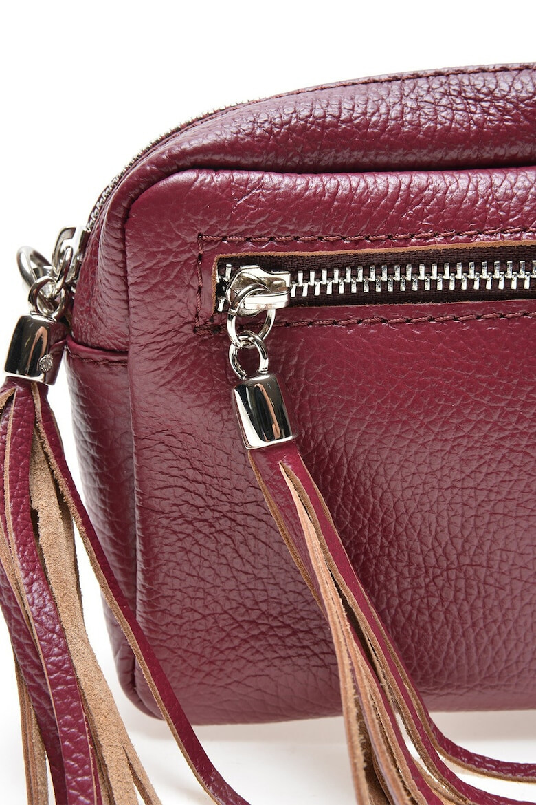 Isabella Rhea Geanta crossbody de piele cu canaf - Pled.ro