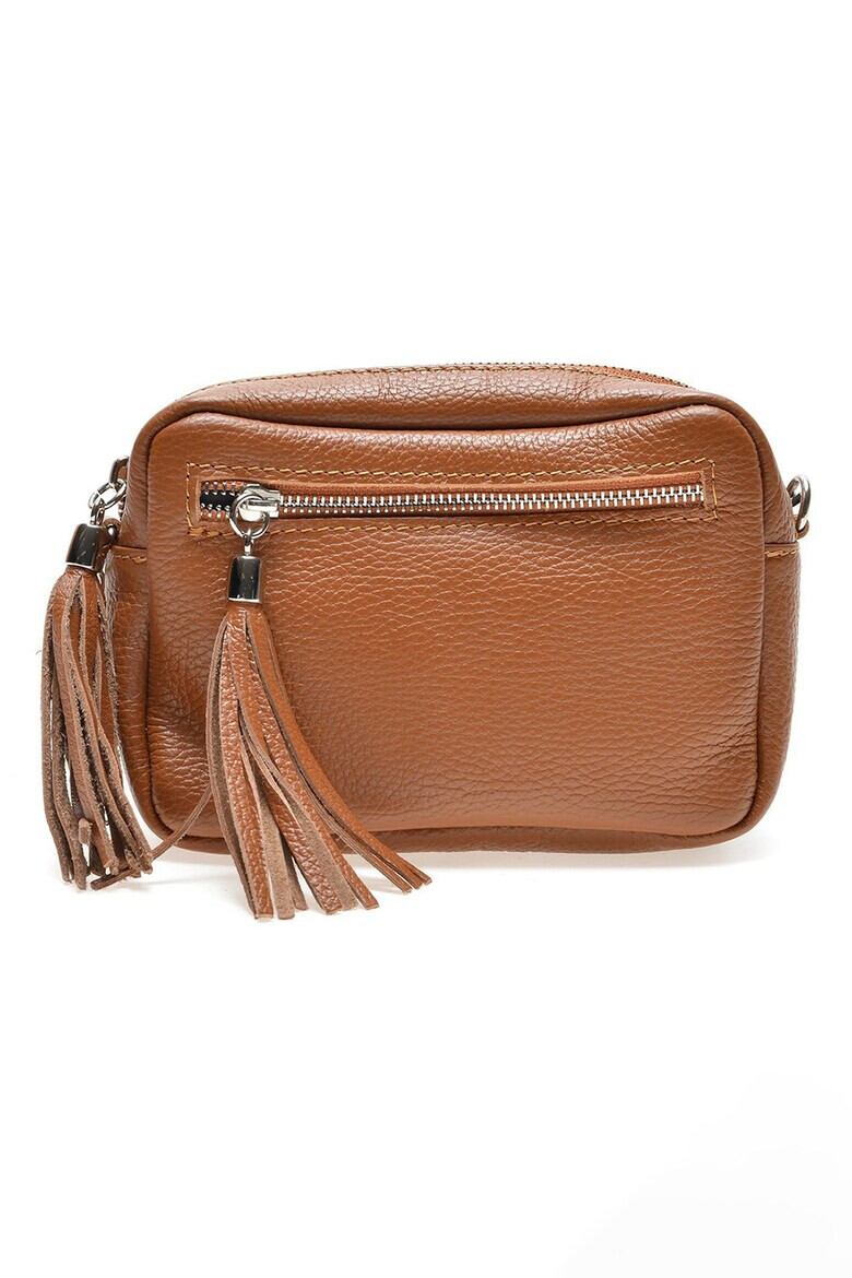 Isabella Rhea Geanta crossbody de piele cu canaf - Pled.ro