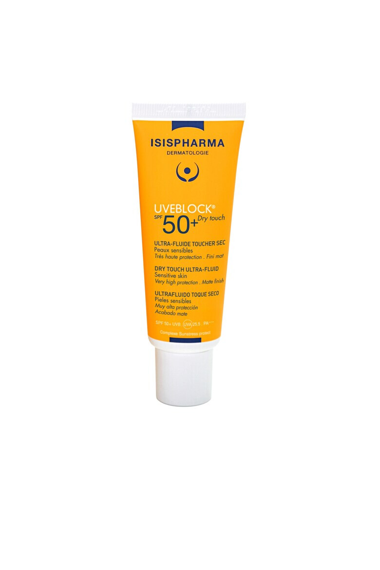 Isis Pharma Fluid fotoprotector cu efect matifiant UVEBLOCK® SPF 50+ Dry Touch 40 ml - Pled.ro