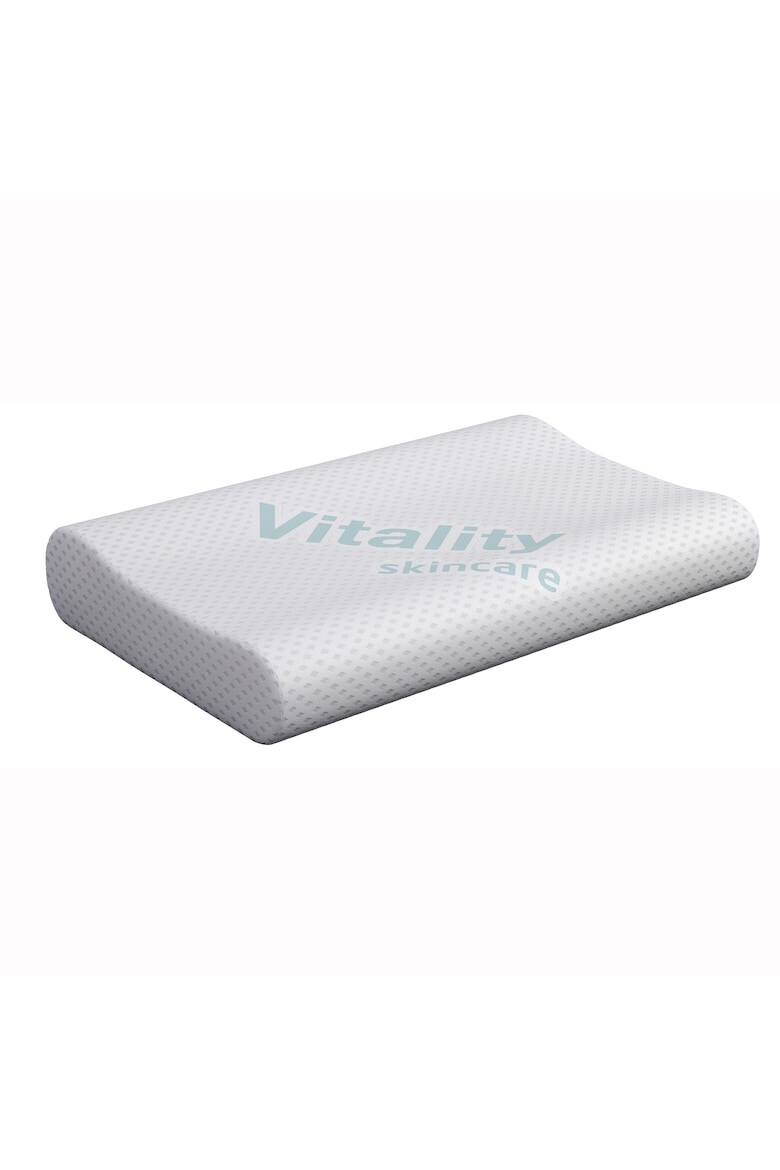 ISleep Perna VitalCare 100% Memory Foam HD® husa Vitality tratata antialergic imbogatita cu cplx Vitamine A-E-F 69x41x11 cm - Pled.ro