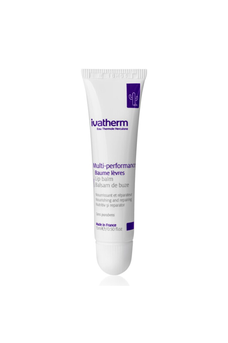 Ivatherm Balsam de buze hidratant Multi-performance cu unt de shea si ulei de macadamia efect nutritiv si reparator 15 ml - Pled.ro