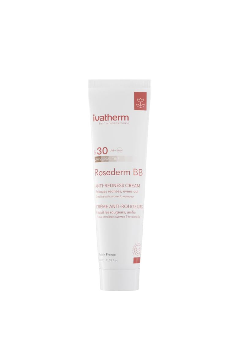 Ivatherm Crema colorata Rosederm BB cu protectie solara SPF 30 pentru piele sensibila cu rozacee 30 ml - Pled.ro