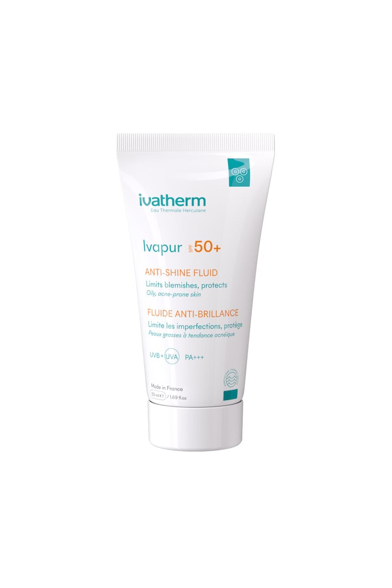 Ivatherm Crema fluida Ivapur anti-strălucire cu SPF50+ 50 ml - Pled.ro