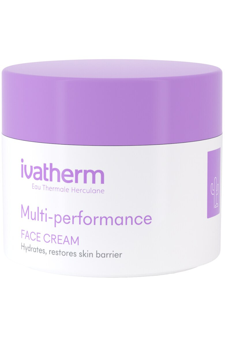 Ivatherm Crema hidratanta pentru fata Multi-performance cu ceramide si acid hialuronic pentru piele uscata si sensibila 50 ml - Pled.ro