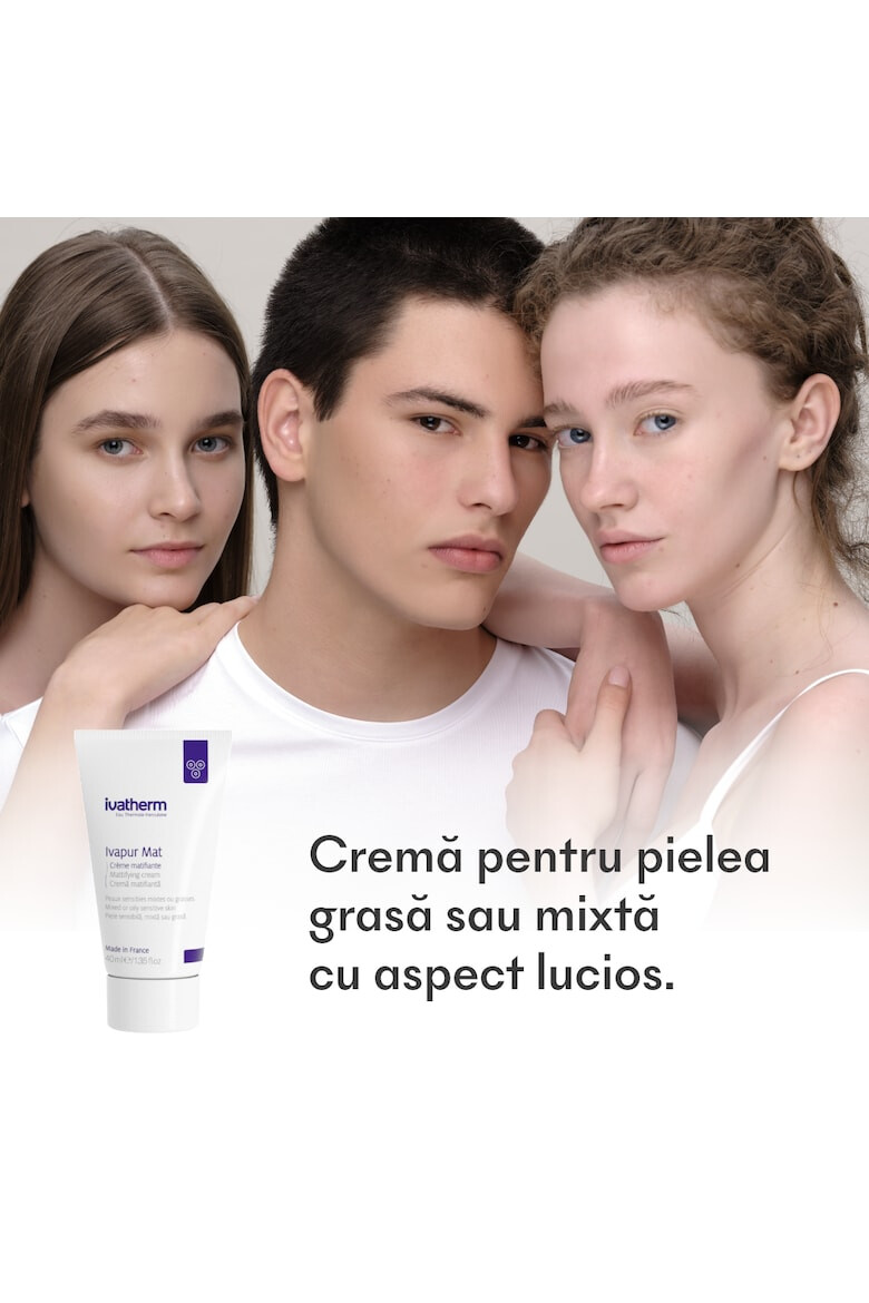 Ivatherm Crema hidratanta si matifianta Ivapur Mat pentru ten mix sau gras 40 ml - Pled.ro