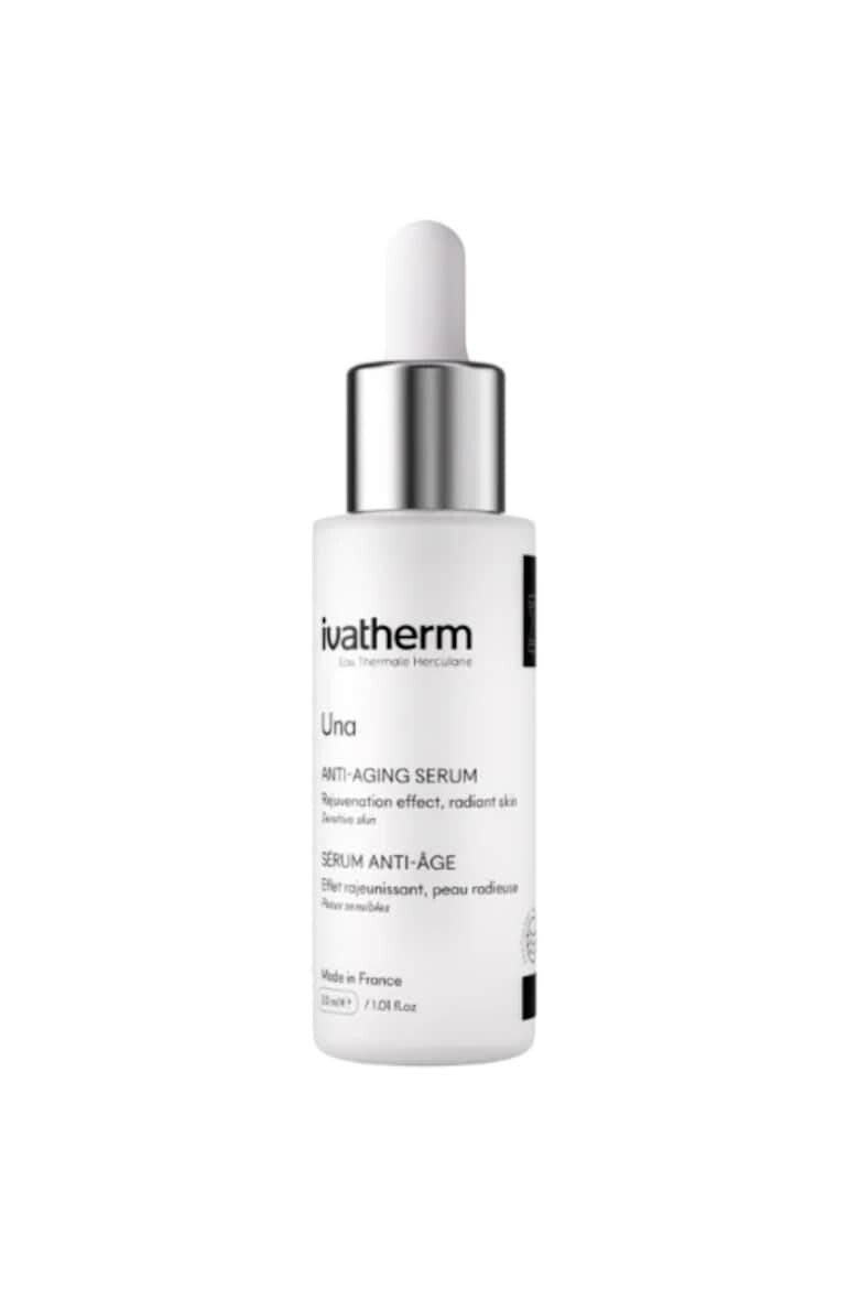 Ivatherm Ser anti-aging UNA cu celule stem vegetale peptide acid hialuronic pentru riduri profunde 30 ml - Pled.ro