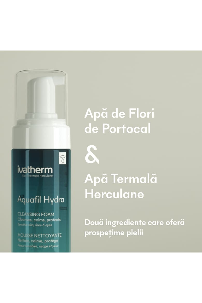 Ivatherm Spuma de curatare demachianta Aquafil Hydra pentru piele sensibila 160 ml - Pled.ro