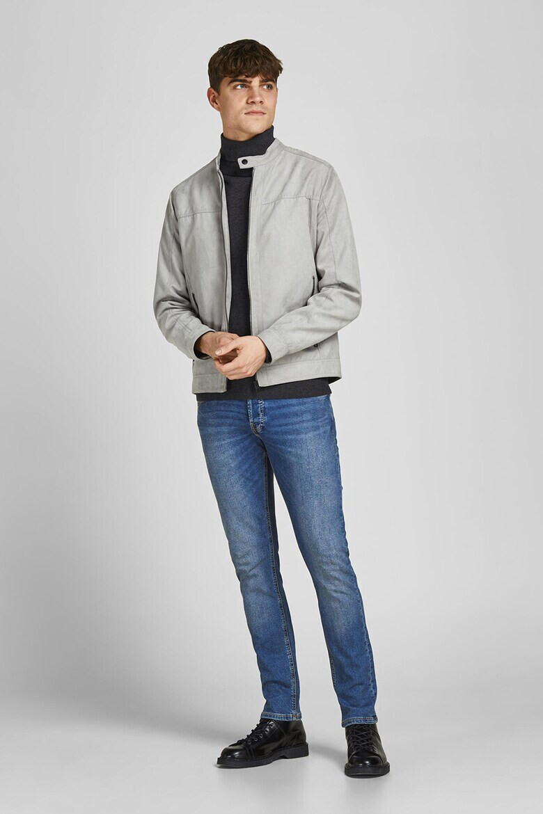 Jack & Jones Blugi cu talie medie si aspect decolorat - Pled.ro