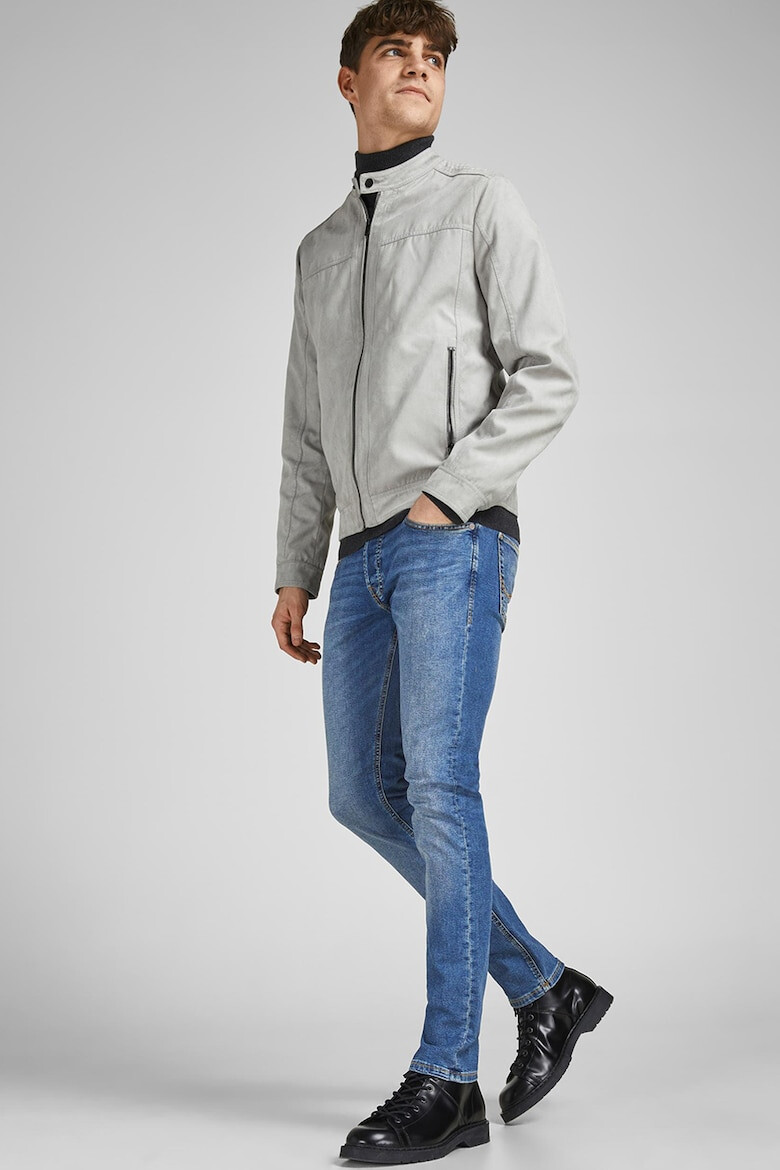 Jack & Jones Blugi cu talie medie si aspect decolorat - Pled.ro