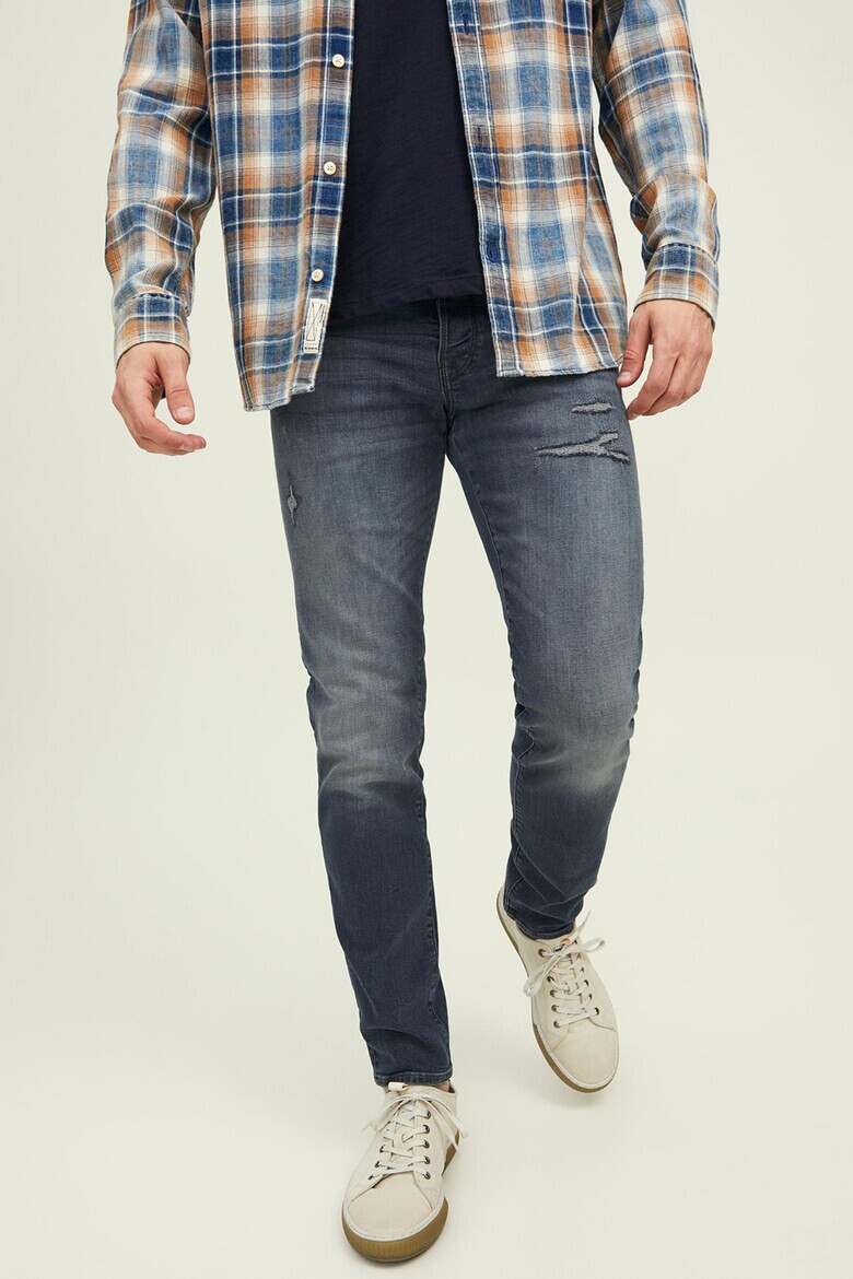 Jack & Jones Blugi slim fit cu detalii cu aspect deteriorat - Pled.ro