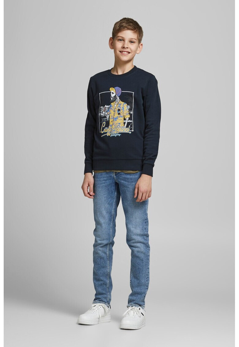 Jack&Jones Bluza cu decolteu la baza gatului si imprimeu grafic - Pled.ro