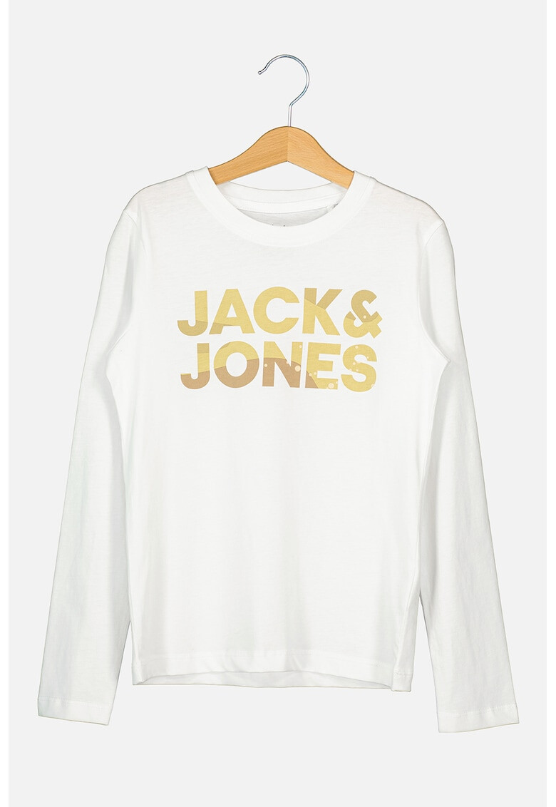 Jack&Jones Bluza cu decolteu la baza gatului si imprimeu logo contrastant - Pled.ro