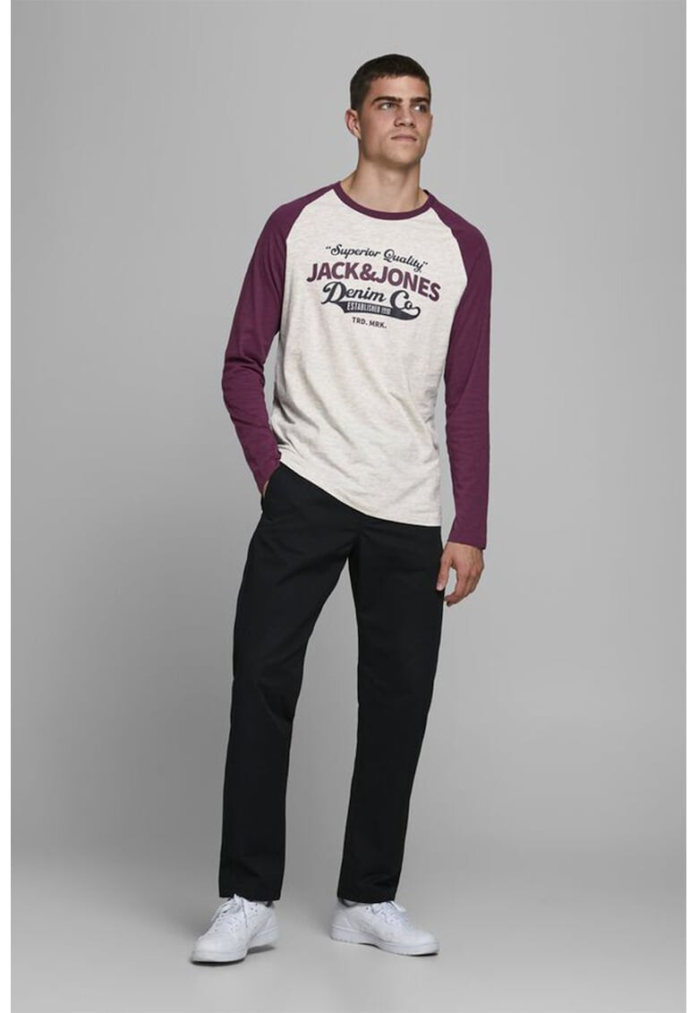 Jack&Jones Bluza cu imprimeu si maneci raglan - Pled.ro