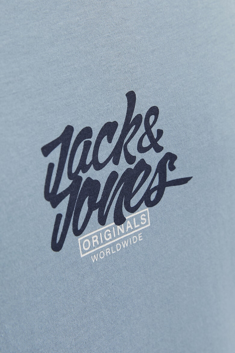 Jack & Jones Bluza de bumbac cu model logo Eaton - Pled.ro