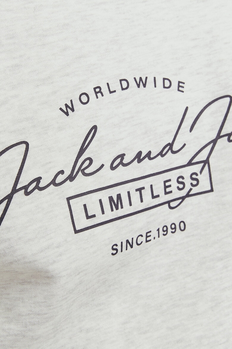 Jack & Jones Bluza de trening cu decolteu la baza gatului si imprimeu logo - Pled.ro