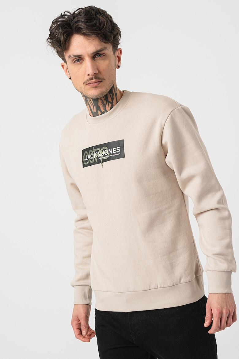 Jack & Jones Bluza de trening cu decolteu la baza gatului si logo - Pled.ro