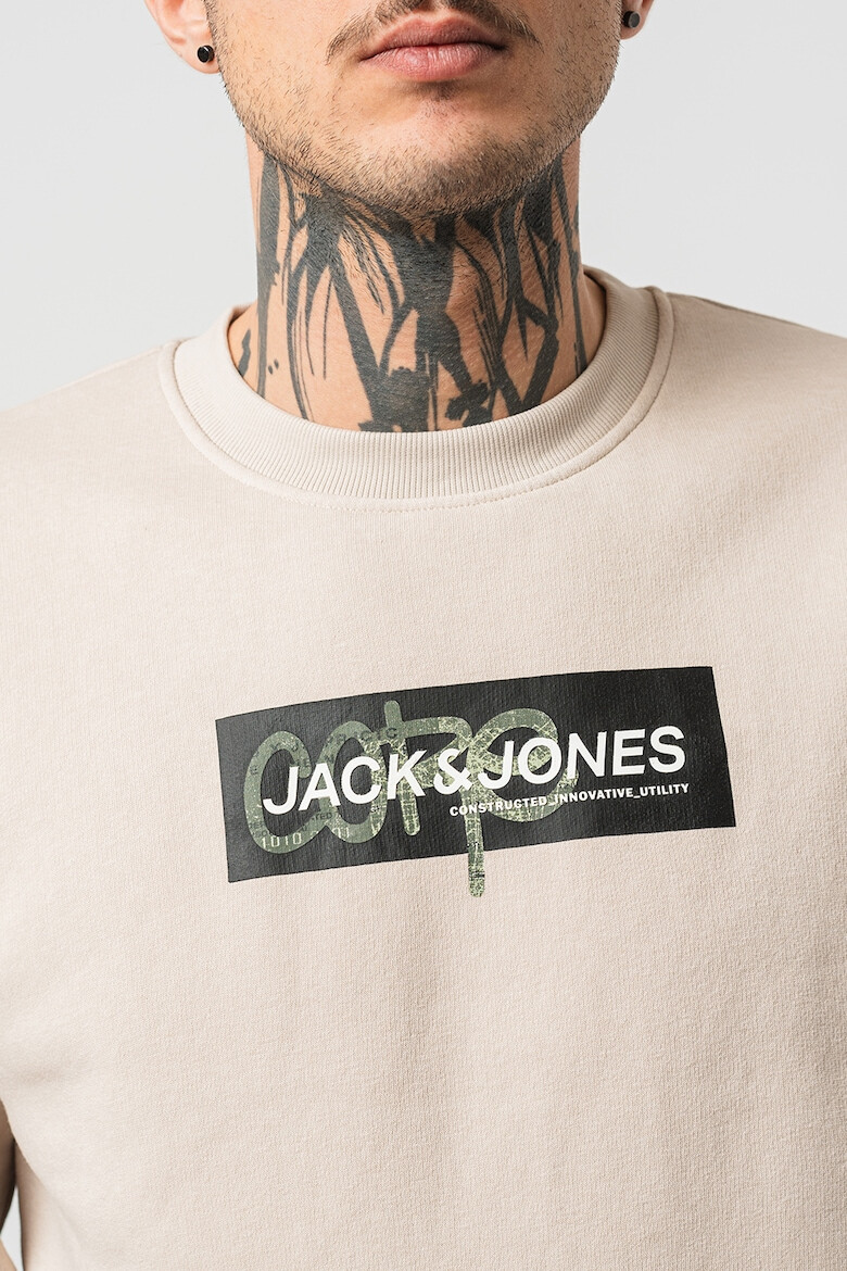 Jack & Jones Bluza de trening cu decolteu la baza gatului si logo - Pled.ro