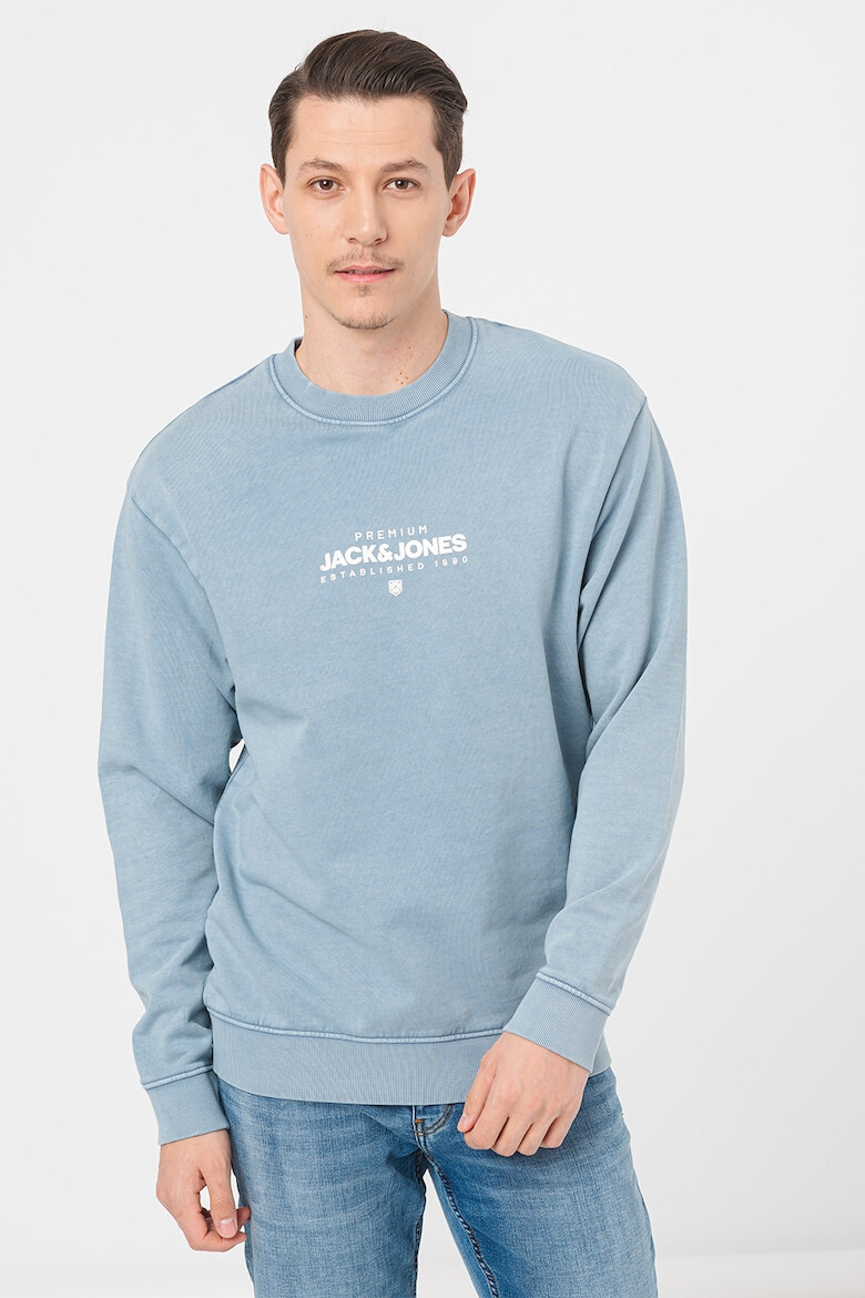 Jack & Jones Bluza de trening cu decolteu la baza gatului si logo - Pled.ro