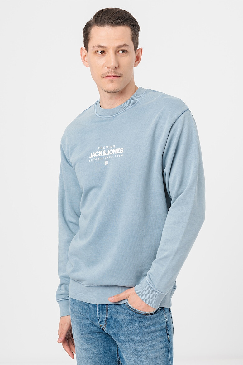 Jack & Jones Bluza de trening cu decolteu la baza gatului si logo - Pled.ro