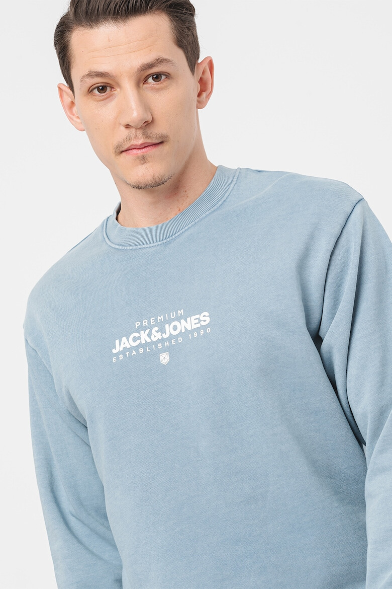 Jack & Jones Bluza de trening cu decolteu la baza gatului si logo - Pled.ro