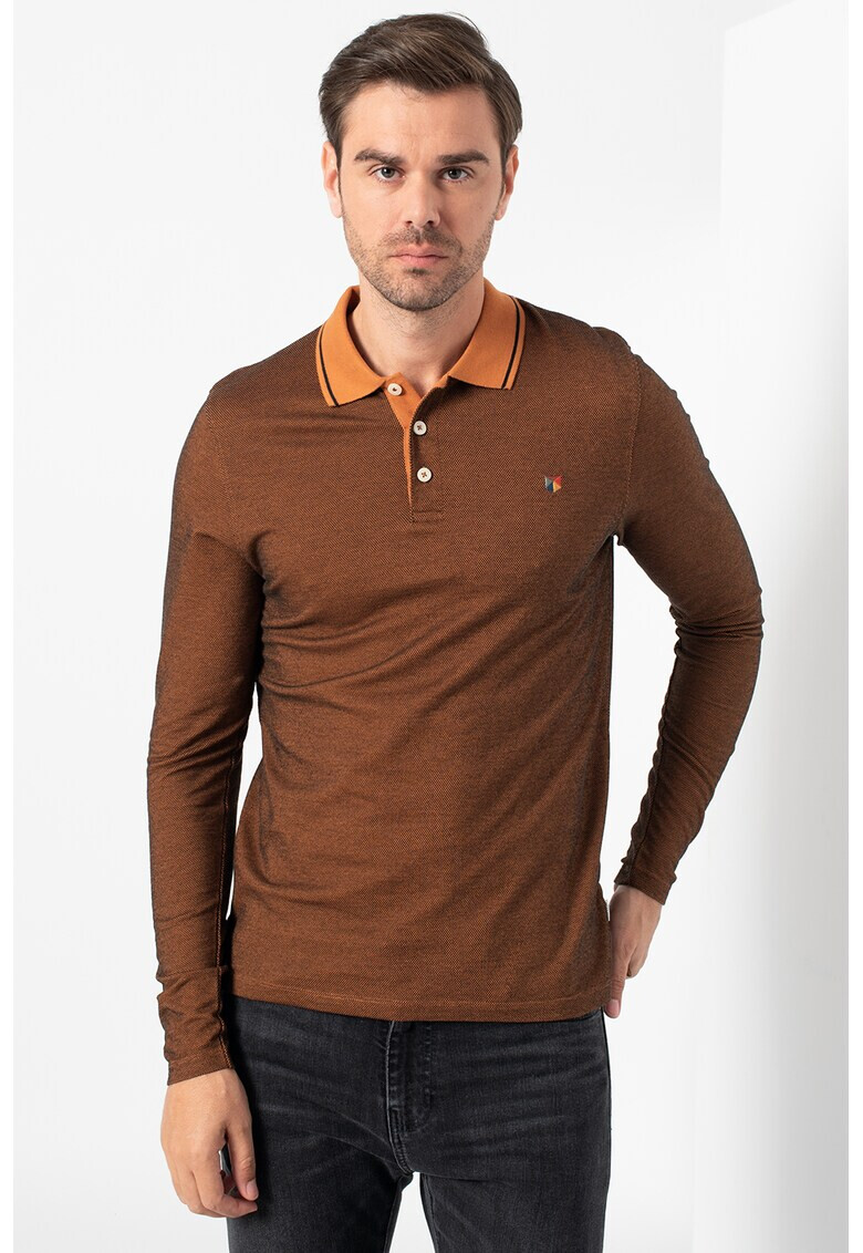 Jack&Jones Bluza polo cu detalii contrastante - Pled.ro