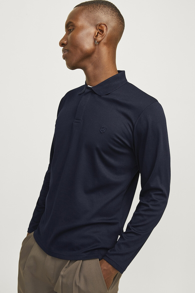 Jack & Jones Bluza polo din amestec de bumbac organic - Pled.ro