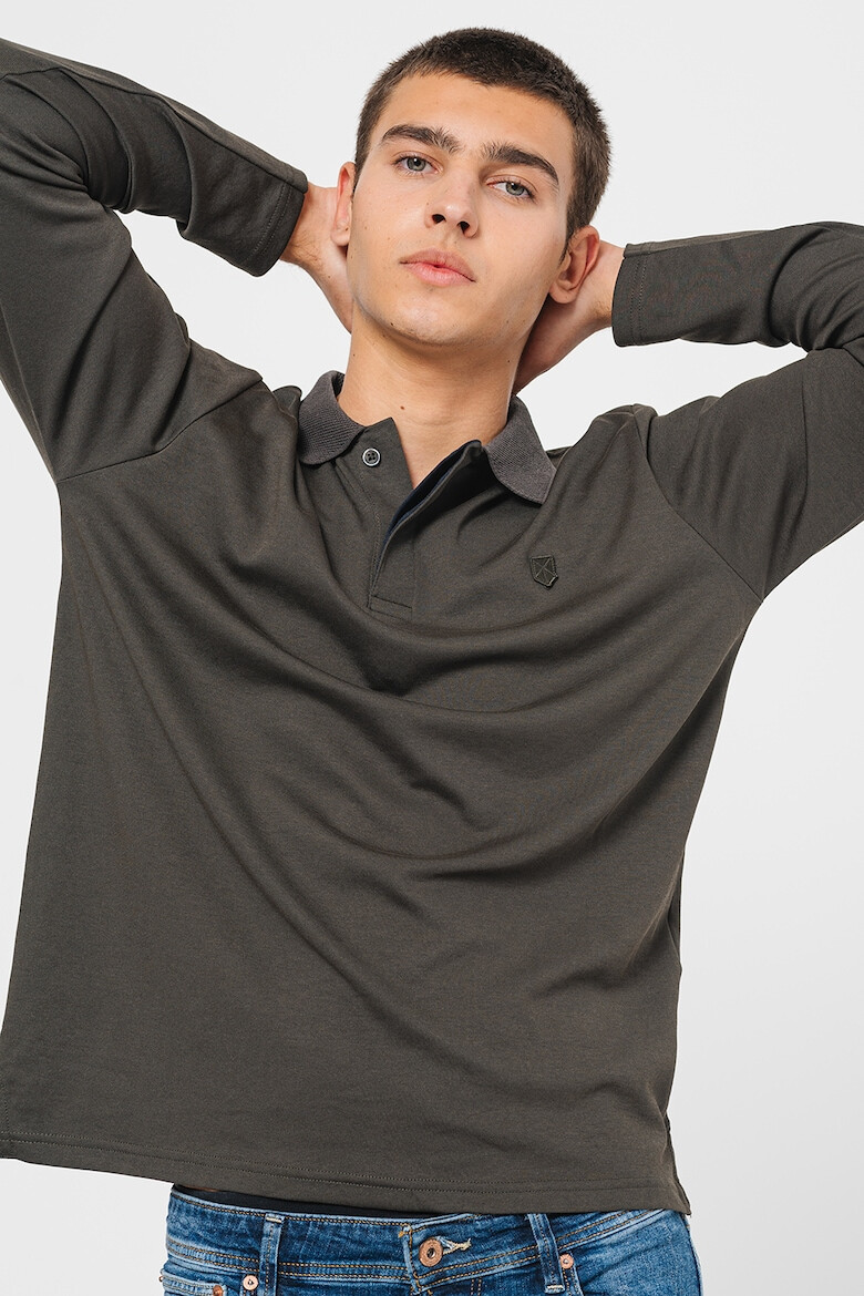 Jack & Jones Bluza polo din amestec de bumbac organic - Pled.ro