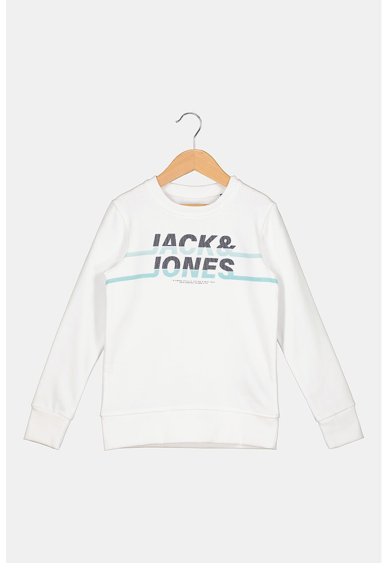 Jack & Jones Bluza sport cu decolteu la baza gatului si imprimeu logo contrastant - Pled.ro