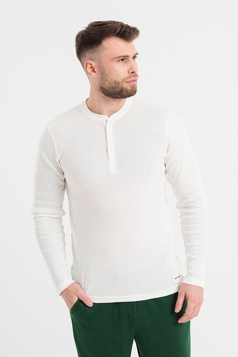 Jack&Jones Jack & Jones Bluza striata cu fenta cu nasturi Henley - Pled.ro