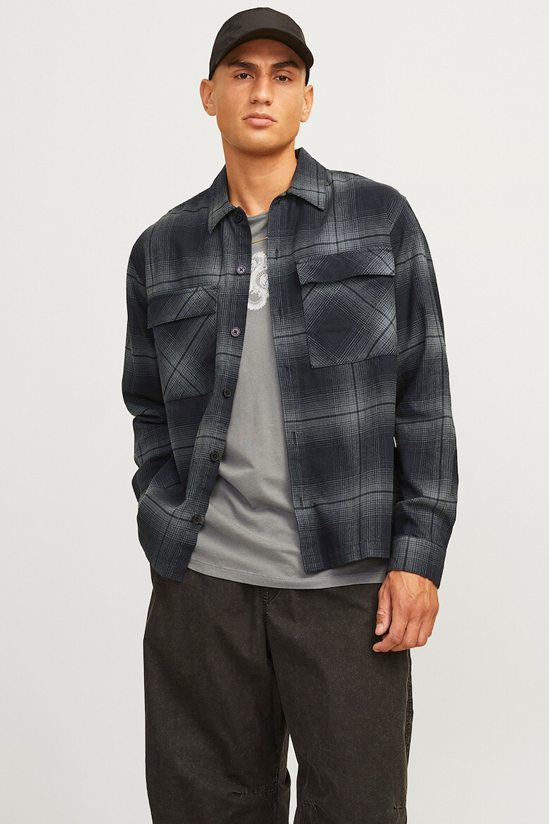 Jack & Jones Camasa in carouri cu buzunare pe piept - Pled.ro