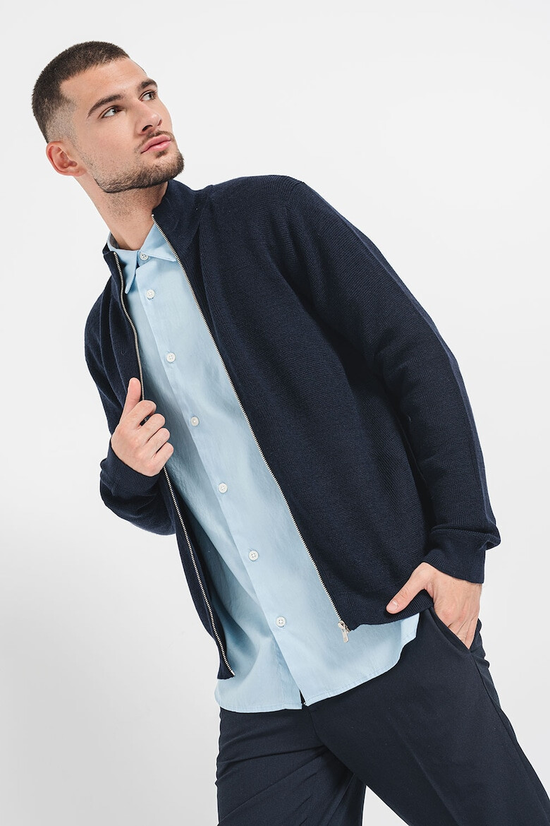 Jack & Jones Cardigan din amestec de lana Merinos cu fermoar - Pled.ro