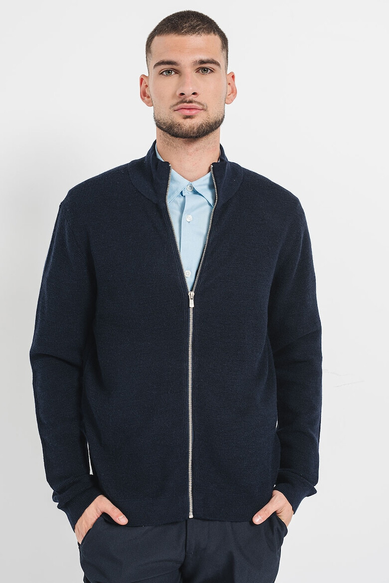 Jack & Jones Cardigan din amestec de lana Merinos cu fermoar - Pled.ro