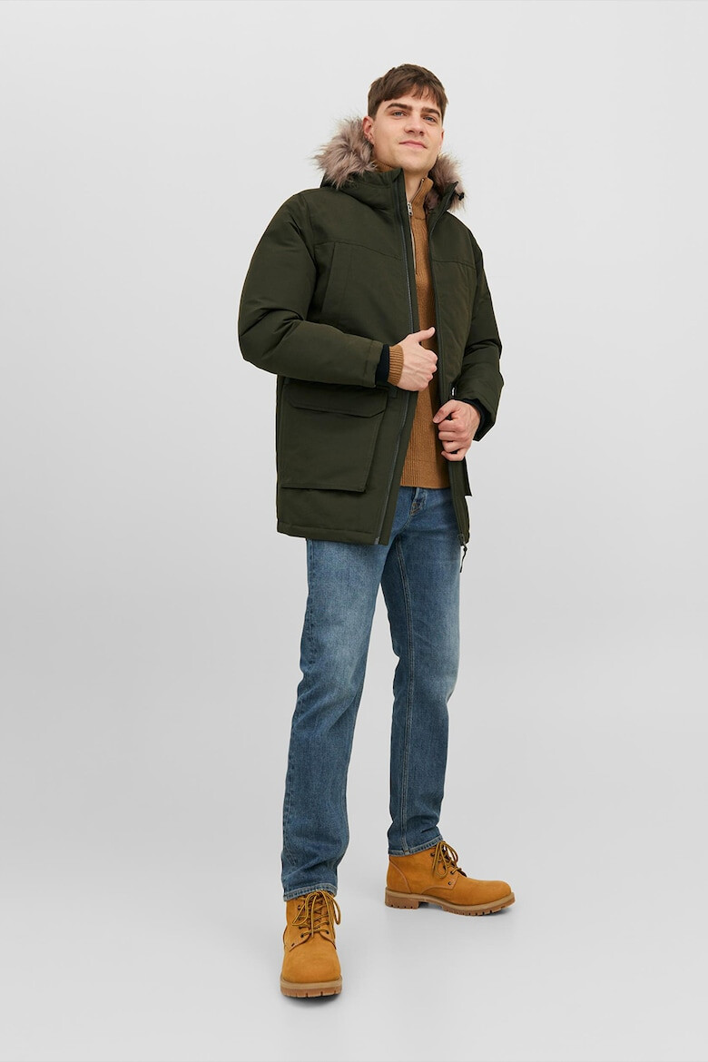 Jack & Jones Geaca cu garnitura de blana sintetica - Pled.ro