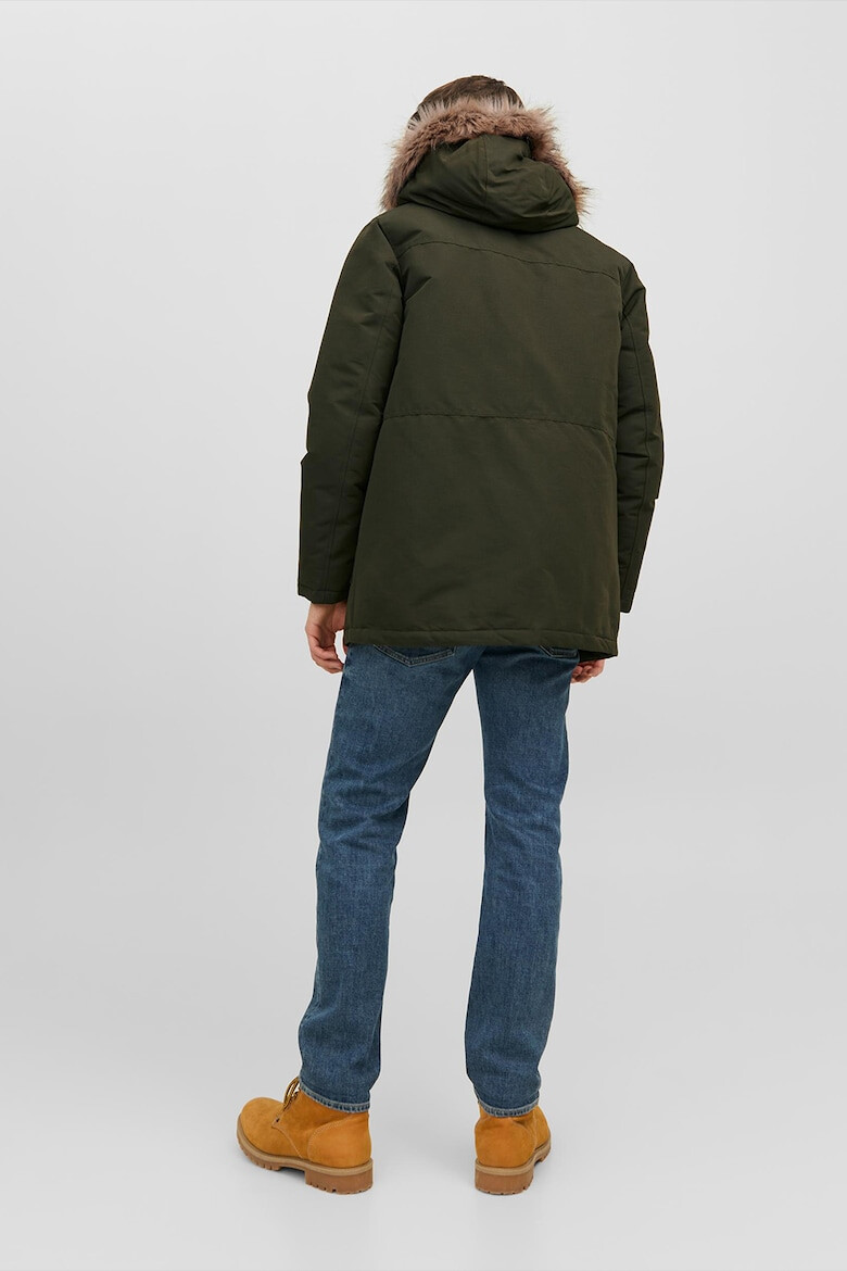 Jack & Jones Geaca cu garnitura de blana sintetica - Pled.ro