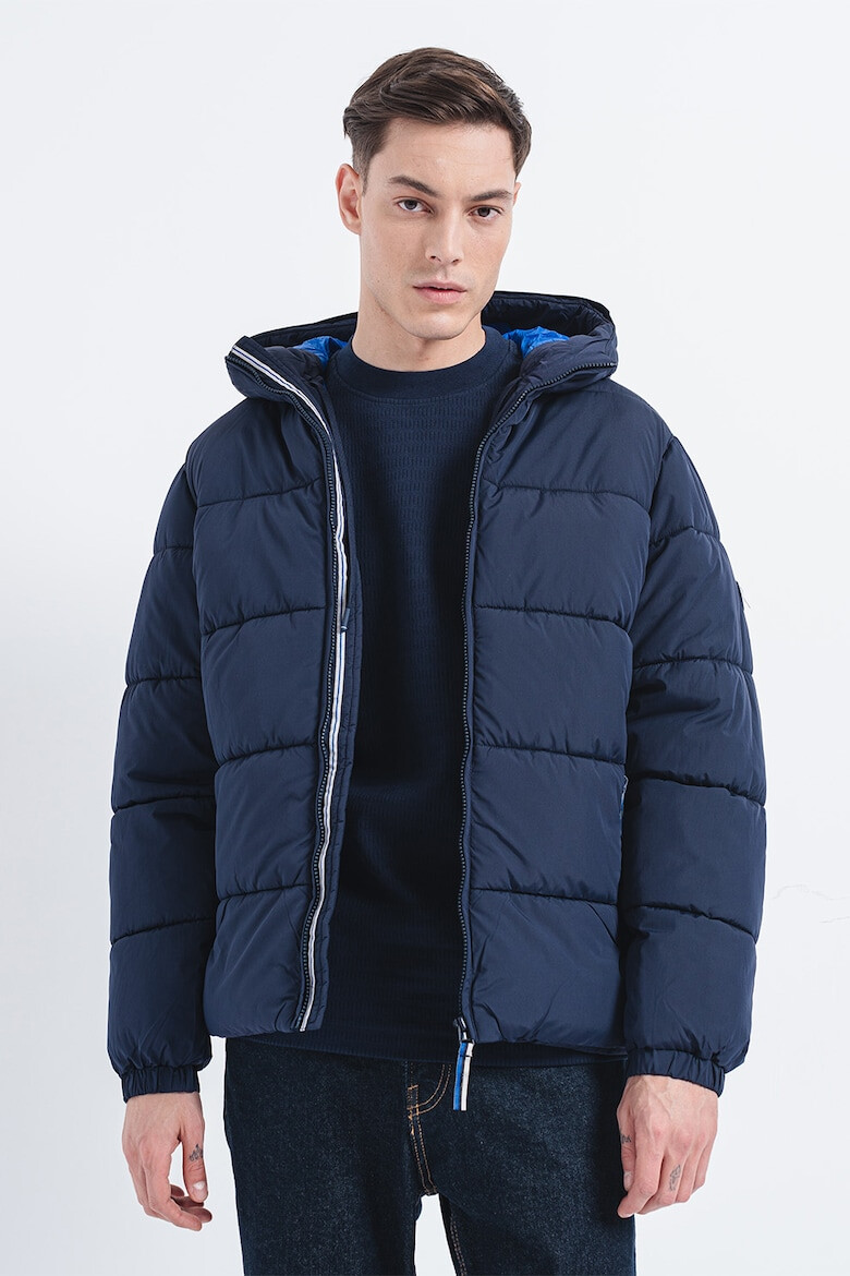 Jack & Jones Geaca cu gluga si aspect matlasat - Pled.ro