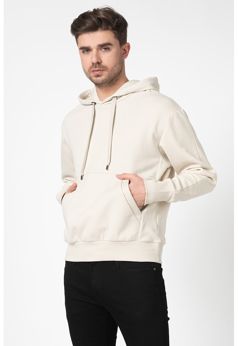 Jack&Jones Hanorac cu captuseala din fleece si buzunar kangaroo Senox - Pled.ro