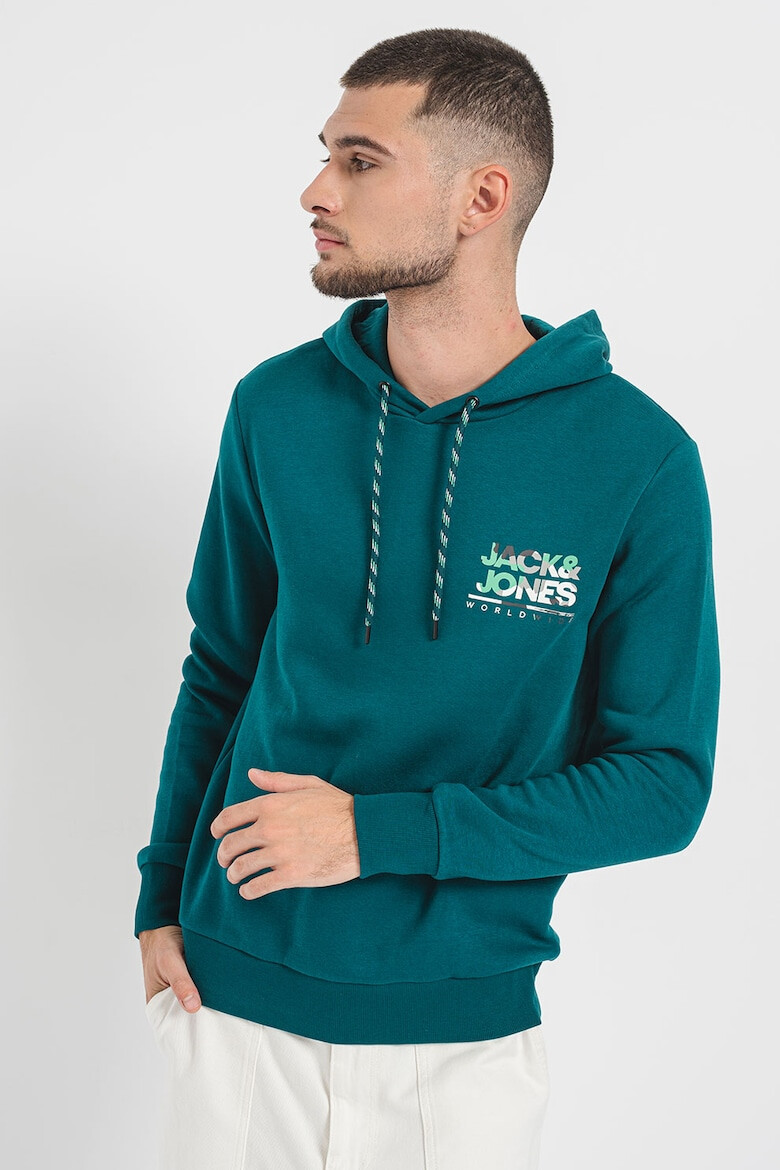 Jack & Jones Hanorac cu detaliu logo pe piept Luke - Pled.ro