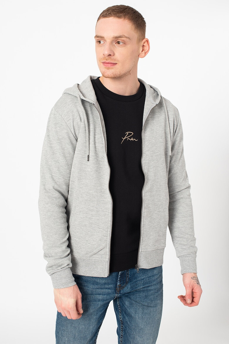 Jack & Jones Hanorac cu fermoar din amestec de bumbac Basic - Pled.ro