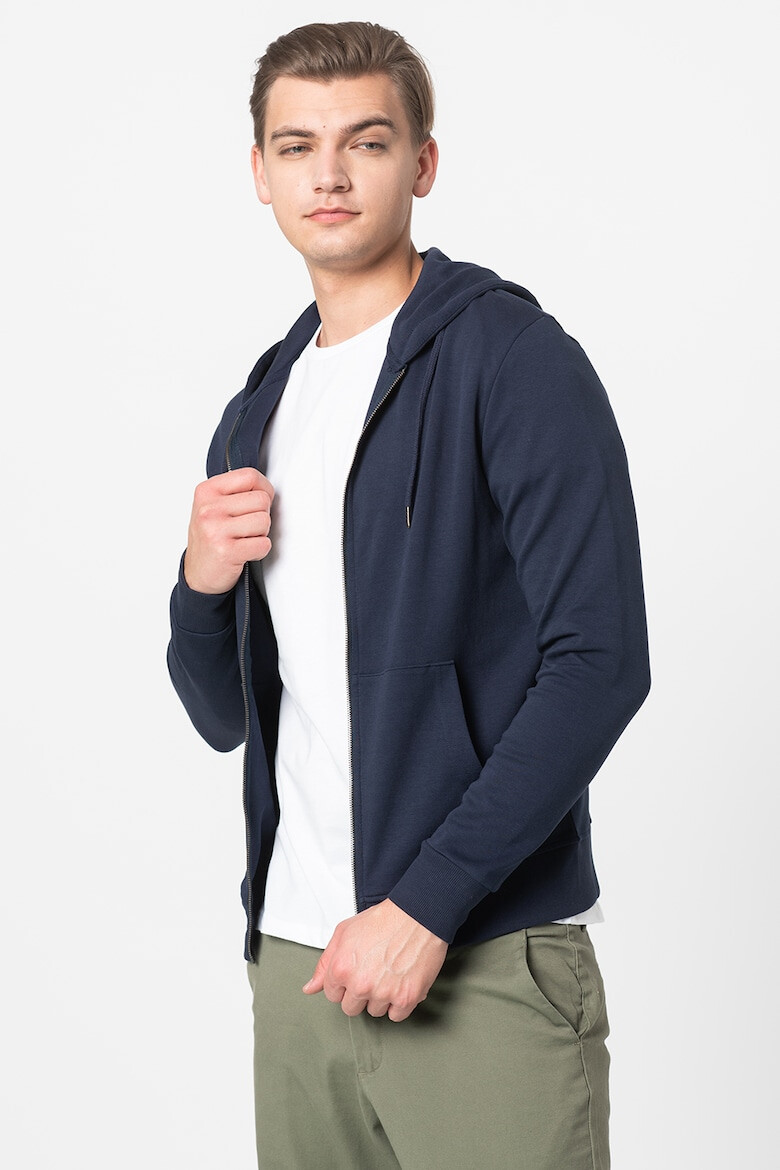 Jack & Jones Hanorac cu fermoar din amestec de bumbac Basic - Pled.ro