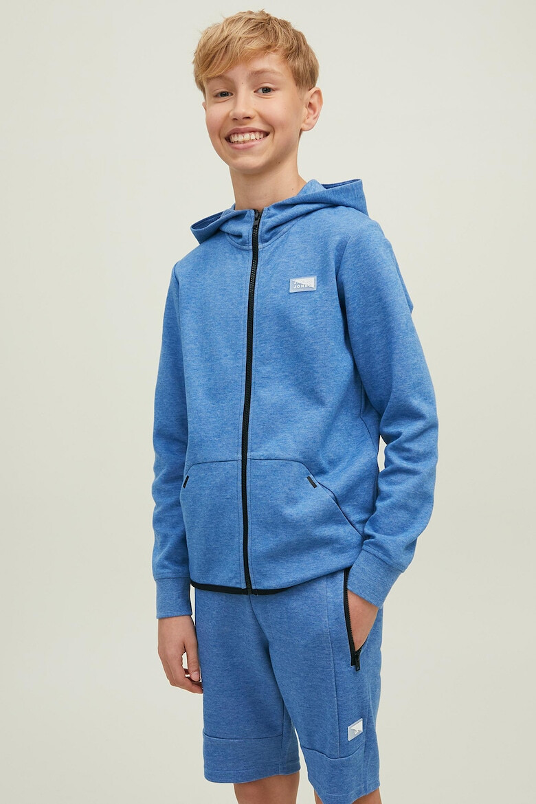 Jack&Jones Jack & Jones Hanorac cu fermoar si aplicatie logo cauciucata - Pled.ro