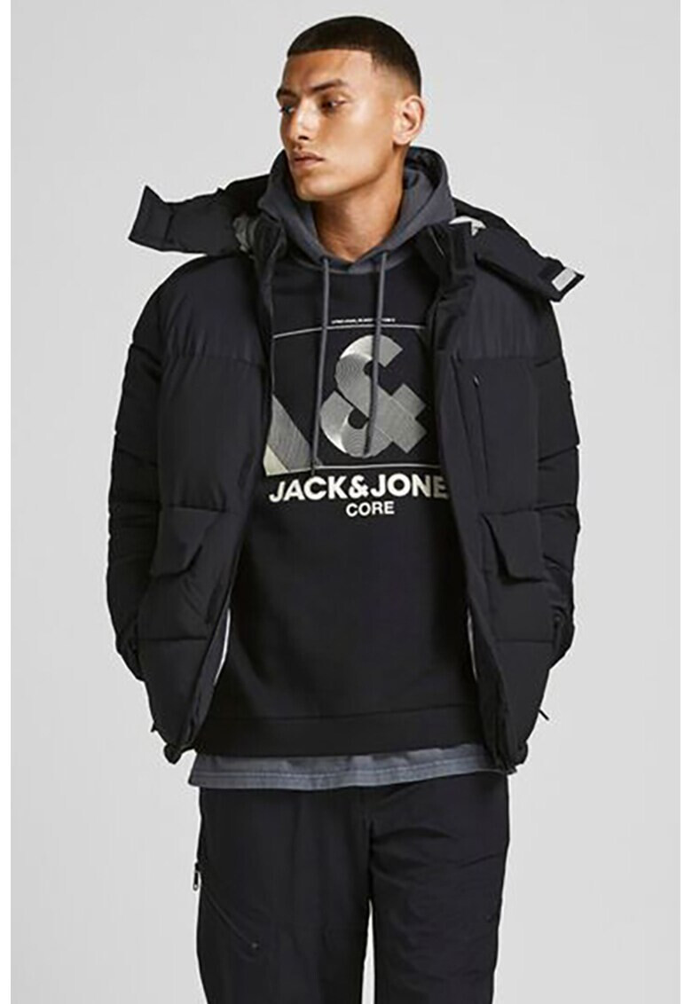 Jack&Jones Hanorac cu imprimeu grafic si logo - Pled.ro