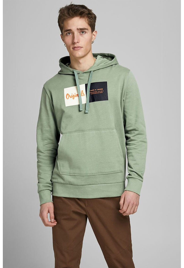 Jack&Jones Hanorac cu imprimeu logo contrastant - Pled.ro