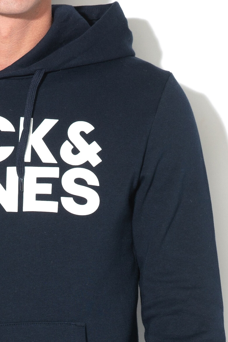 Jack & Jones Hanorac cu imprimeu logo si buzunar kangaroo - Pled.ro